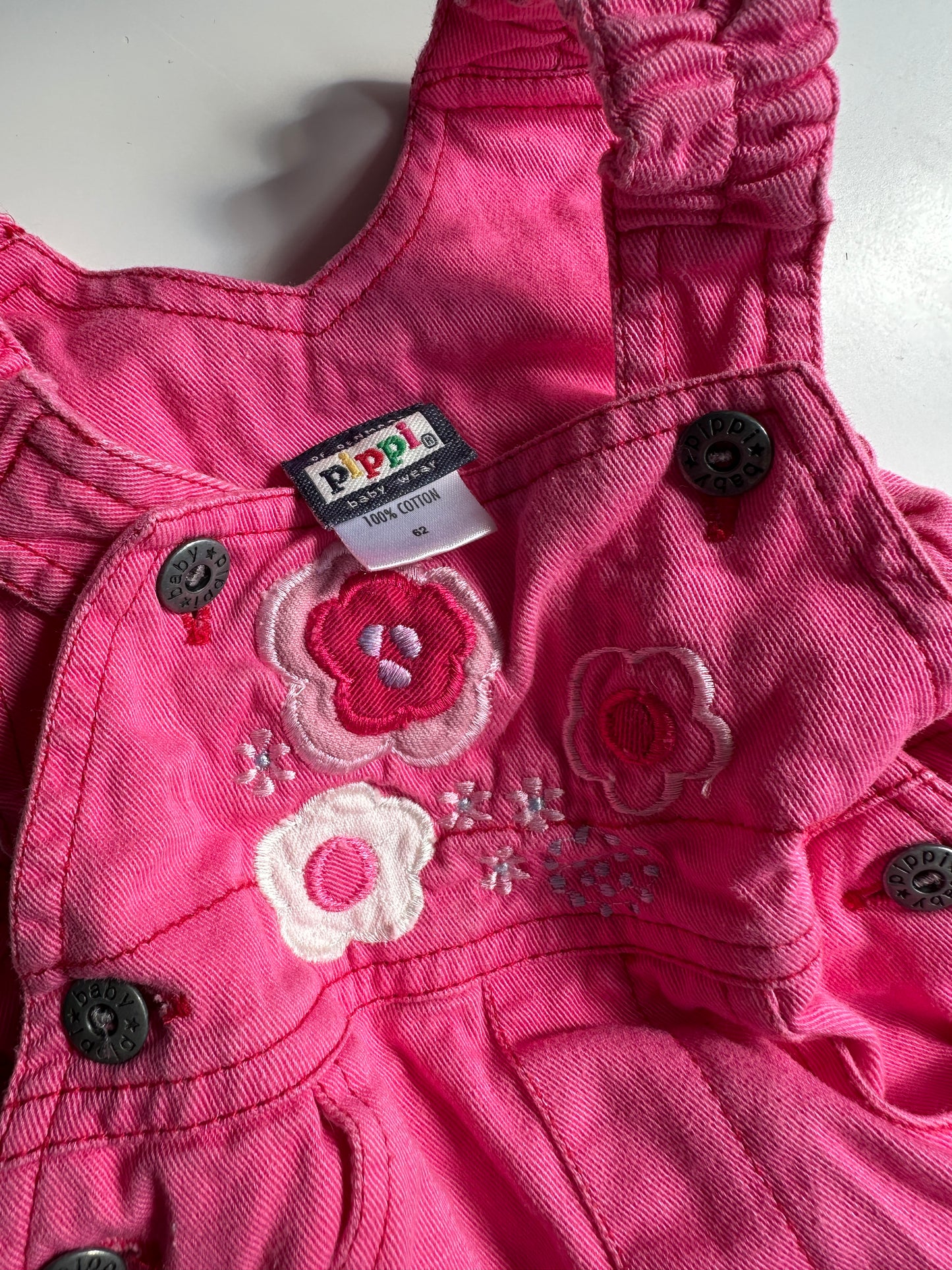 Vintage lyserøde smækbusker str. 62