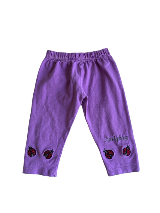 Baby leggings m. mariehøner str. 68