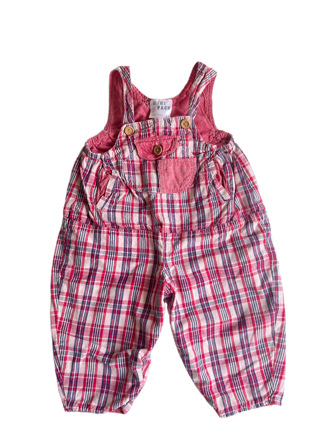 Vintage lyserøde baby smækbukser str. 74