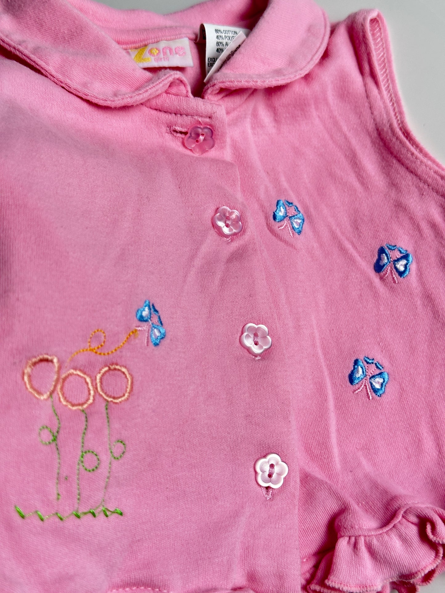 Vintage baby vest top str 12 mdr.