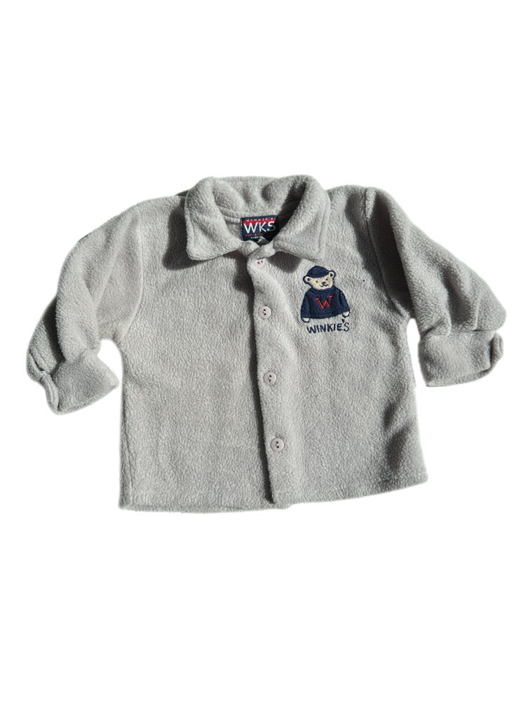 Vintage teddy jakke str. 6 mdr.