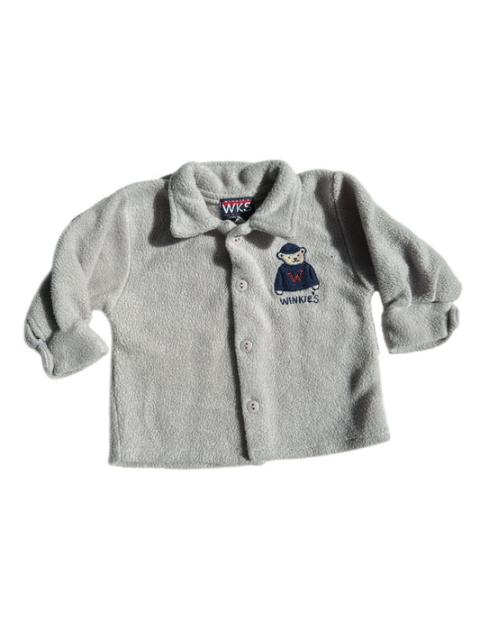Vintage teddy jakke str. 6 mdr.