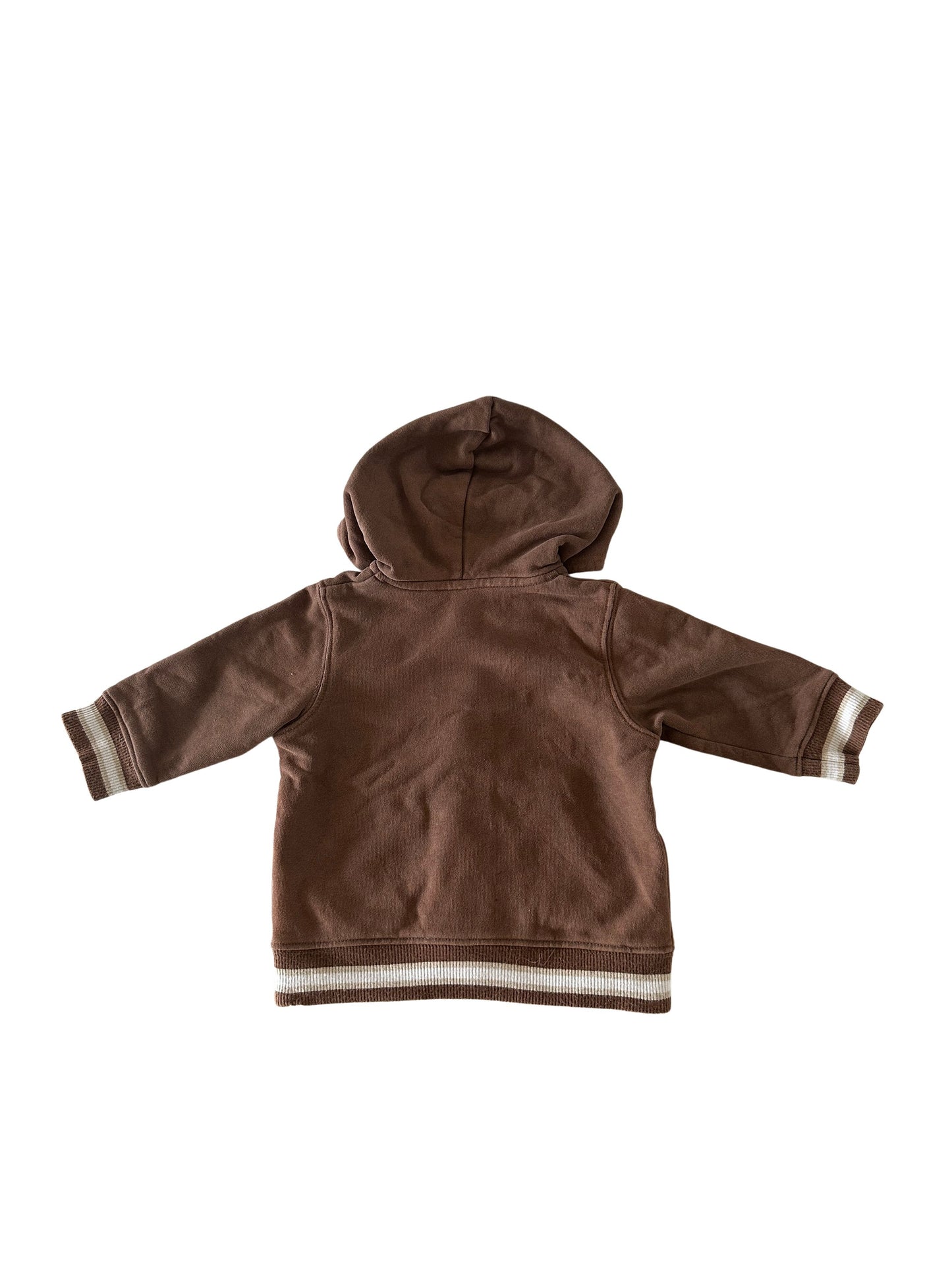 H&M baby brun zip-cardigan str. 74